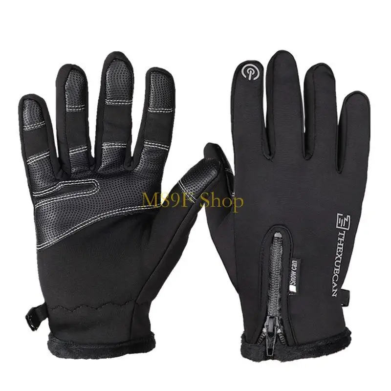 M89F Winter Gloves Unisex Thermal for Touch Screen Texting Warm Glove with Elastic