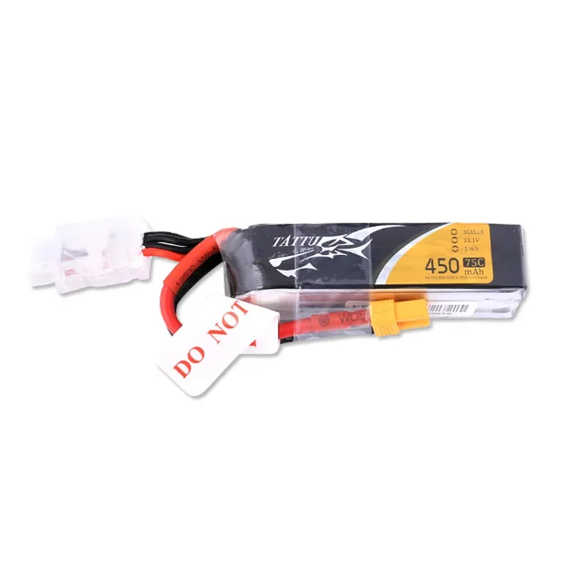 Tattu 300mAh 450mAh 1S 2S 3S High Rate LiPo Battery For Indoor FPV Racing Drone Hollow Cup Li-Ion Batteries