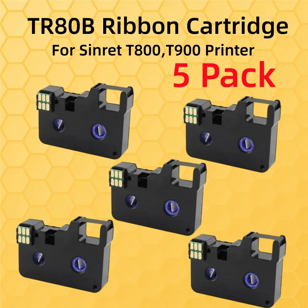 TR80B Ribbon Cartridge SINRET T800,T900 Printers Wiring Numbering Machine，Number tube Ribbon For Black 12mm*80m