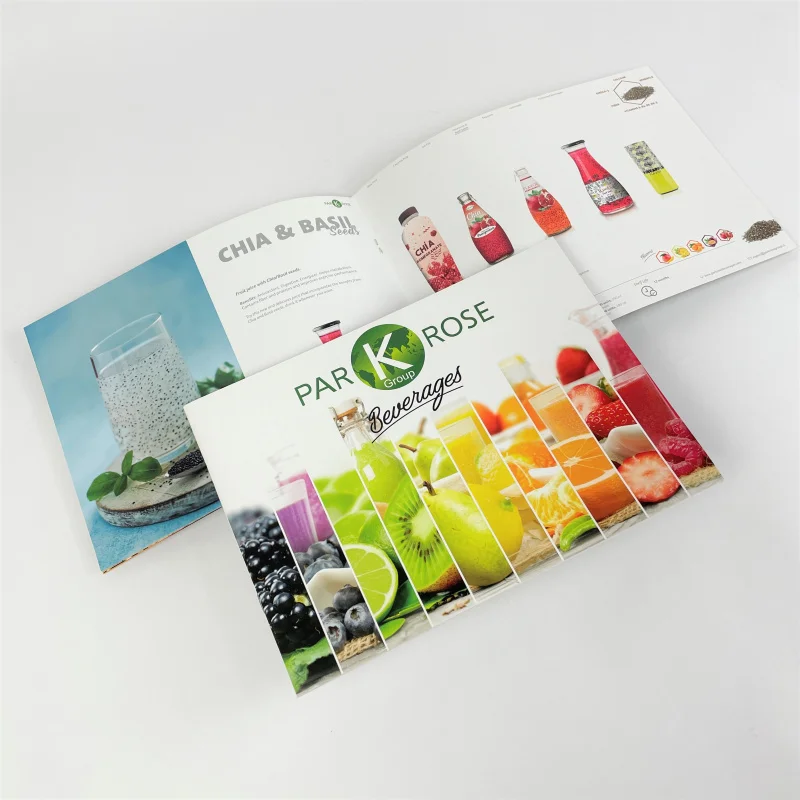 

50 0.Zhang.Custom.Horizontal products catalogue cheap CMYK printing with varnish coating