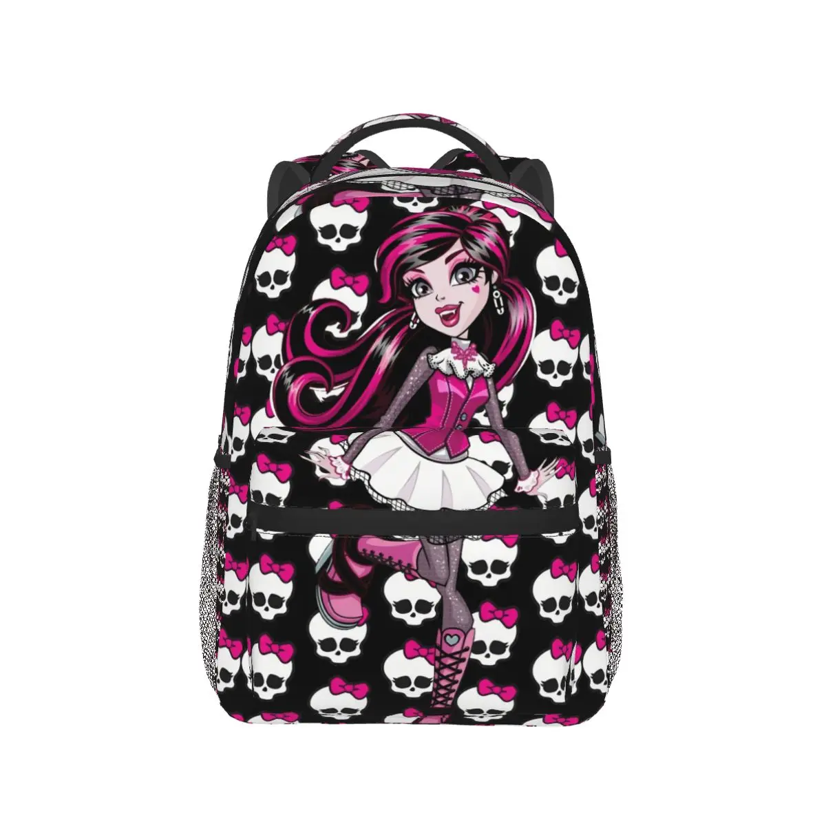 Skull Backpack for Girls Boys Travel Rucksack Monster High Dolls Backpacks for Teenage