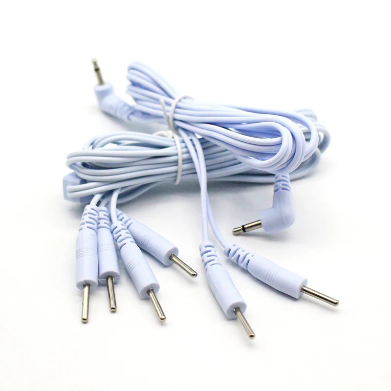 2/4 Pins Head 2.5/3.5mm Plug Type Electrode Cable Line Wire For Tens Acupuncture Electrical Nerve Muscle Stimulator