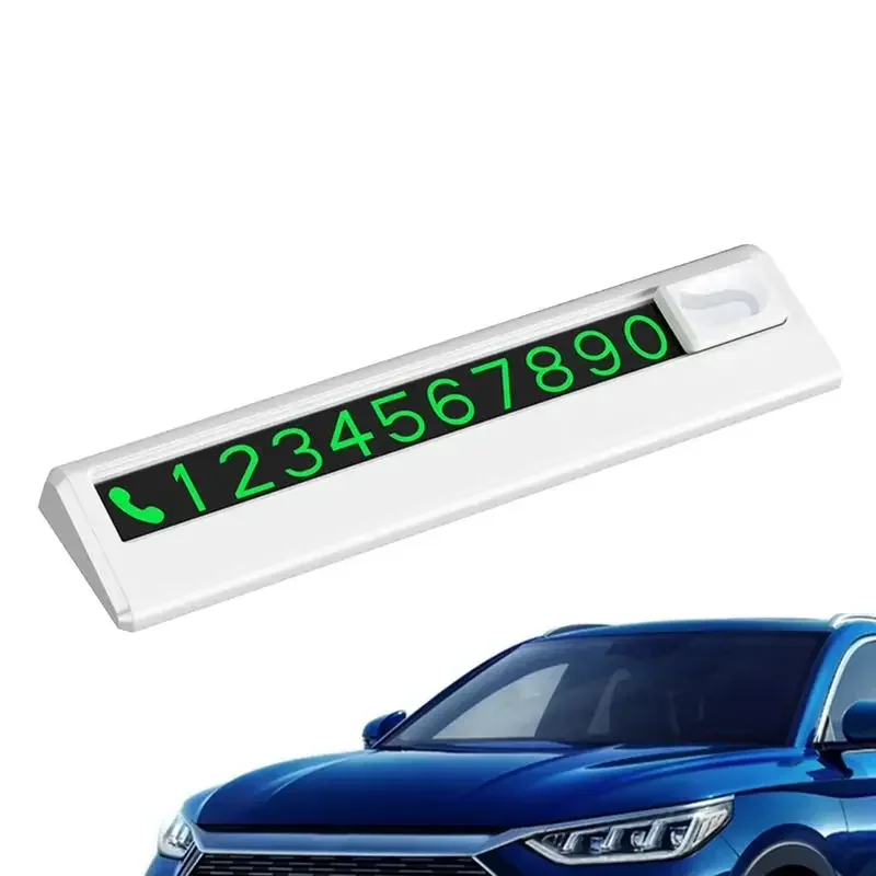 Car Temporary Parking Sign Phone Number Plate Universal Digital Sign Car Sign Temporary Parking Station Auto Accessories