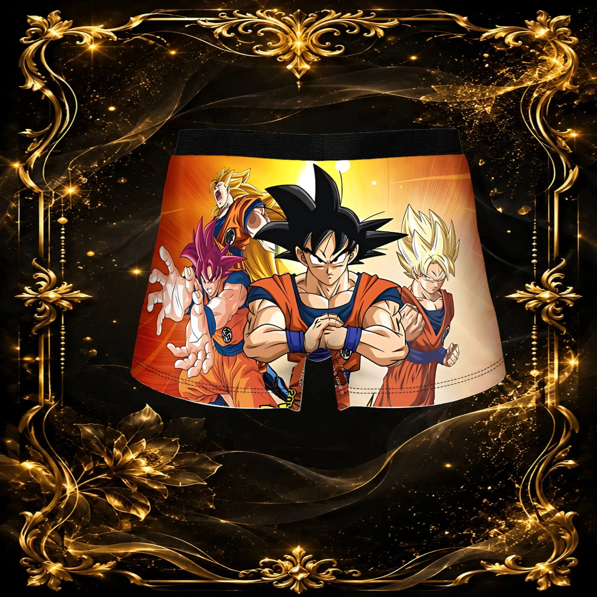 3Pcs  boxers Dragon Ball Z Underpants Homme Panties Men's Underwear Comfortable Shorts Boxer Briefs