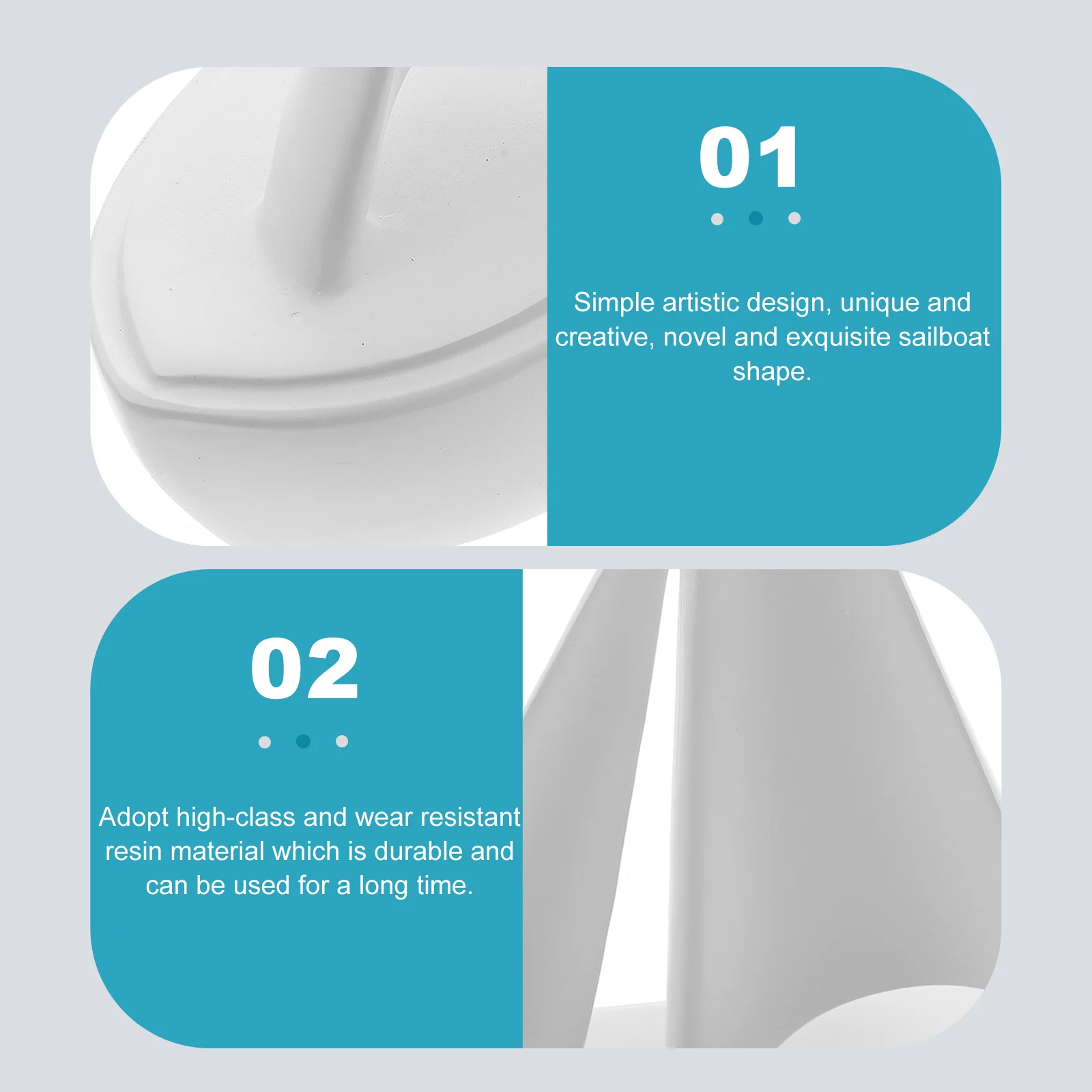 

Resin Decorative Shape Adornment Ornament For Home Office Desk Decor Sailboat Craft Display Sailboat Shape Adornment