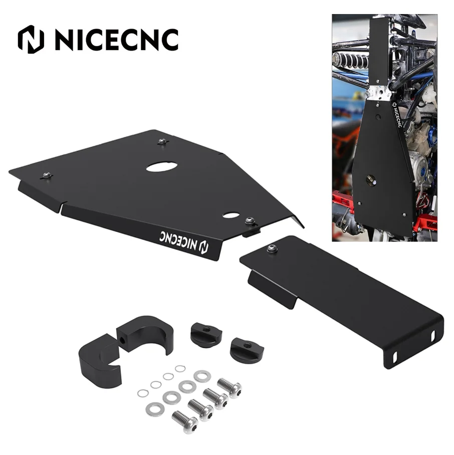 NICECNC ATV Full Chassis Skid Plate Engine Frame Guard Protector For Yamaha Raptor 700 2006-2011 2013-22 Raptor 700R Accessories