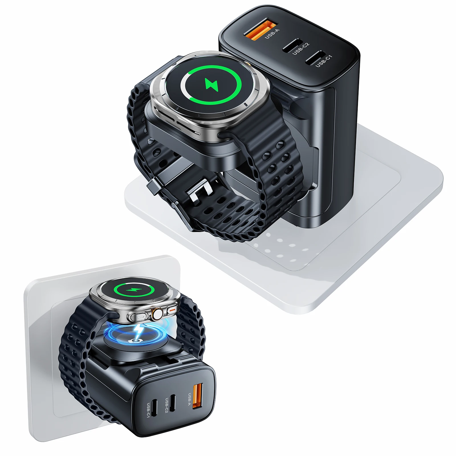caricatore-wireless-magnetico-4-in-1-oatsbasf-per-galaxy-watch-2-con-porte-type-c-1-usb-a-per-telefono-tablet-auricolari-90-°-pieghevole