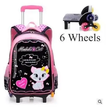 

school Trolley bag kids School backpack On wheels Children School Rolling backpacks bag for kids wheeled backpack bag for Girls
