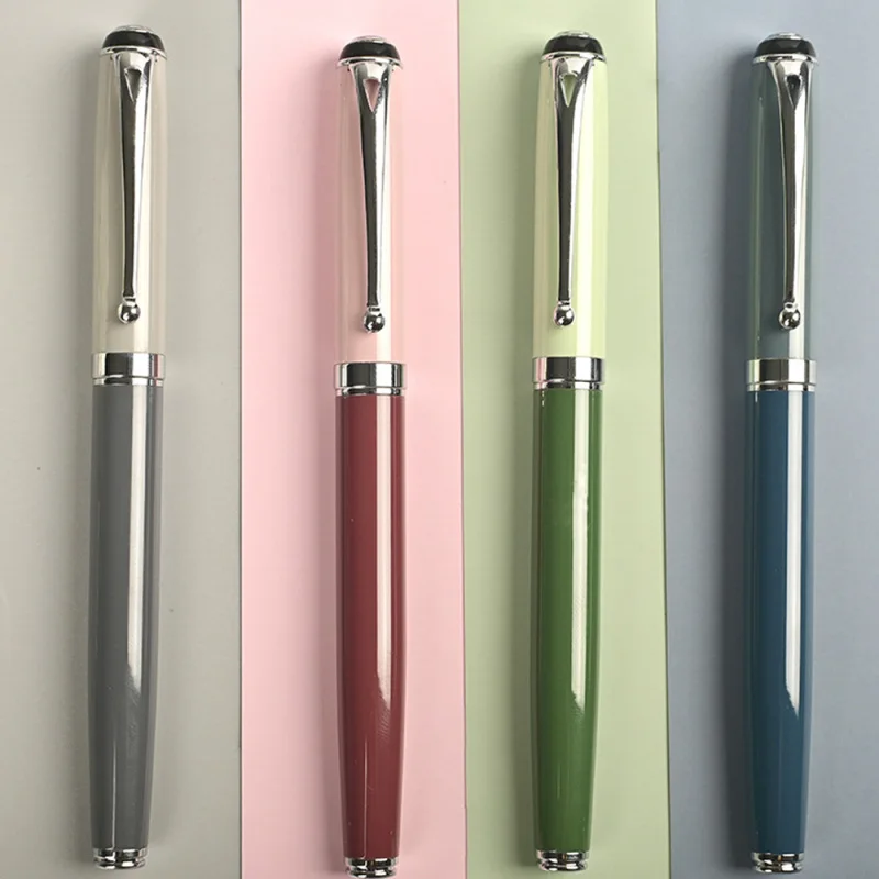 Portable Mini Metal Fountain Pen Travel Pocket Pen DIY Student Stationery Supplies