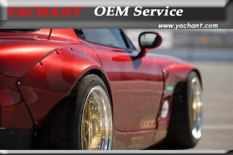 

Car-Styling Fiber Glass FRP Bodykits 4Pcs Fit For 92-97 RX7 FD3S RB V2 Style Wide Front & Rear Fender Over Flares