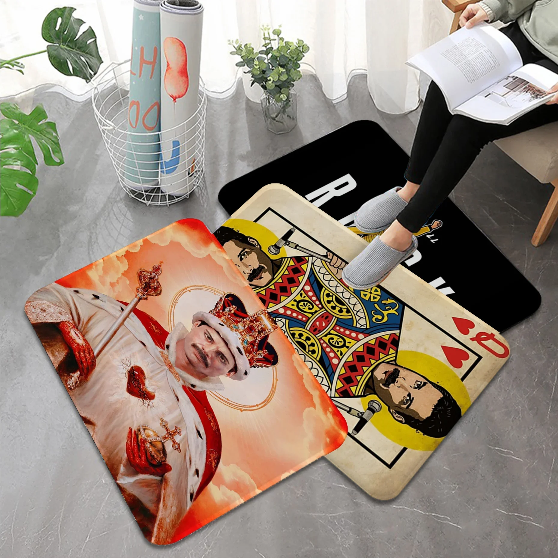 Queen Freddie Mercury Floor Mat Bath Mat Nordic Style Home Doormat Bathroom-Toilet Mats Bedroom Welcome Doormat