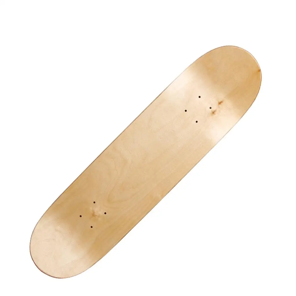 8.0 inch 7-Layer Natural Maple Blank Skate Board Skateboard Double