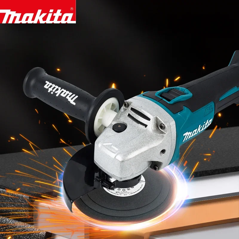 2025 Makita DGA404 125mm Brushless 18V Lithium Electric Angle Grinder Rechargeable Cutting Machine High Power Polishing Machine