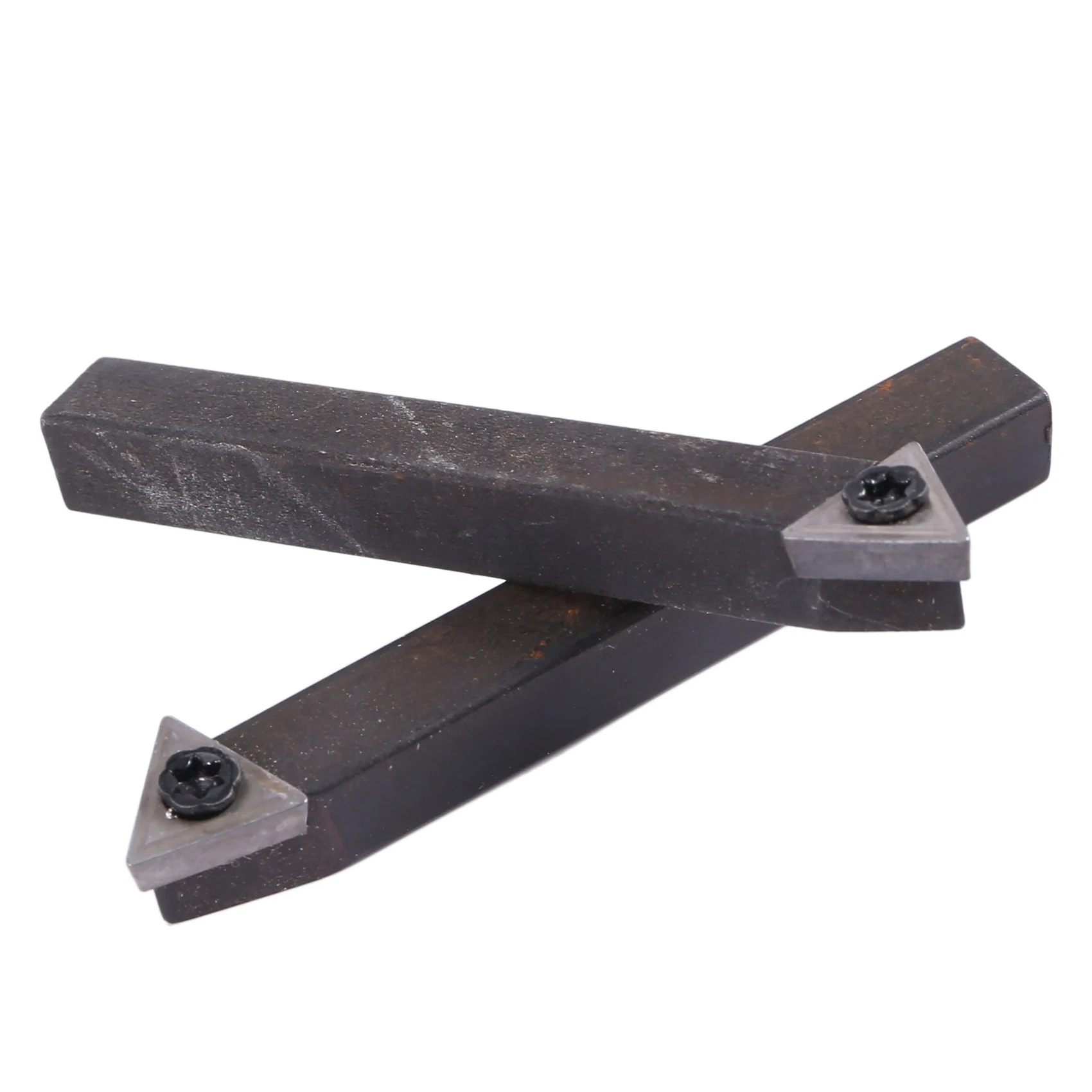 CHCH 1/4 Inch Mini Indexable Carbide Lathe Turning Tool Holder Lathe Bit Set With Carbide Inserts TCMT090204, 5 Pieces