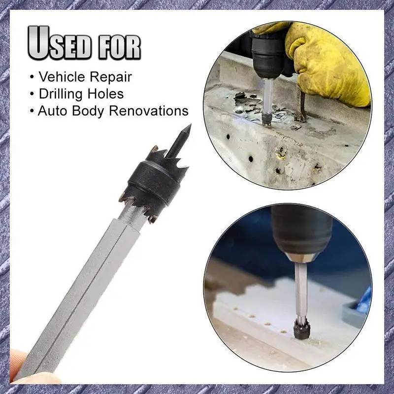 Ponto removedor de solda broca ponto kit cortador de solda punch removedor separador painel para a broca de energia soldagem auto corpo trabalho conjunto ferramentas