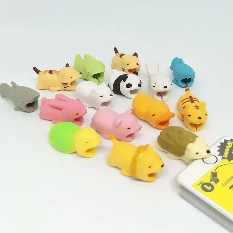 Charger Cable Protector Organizer Earphone Cable Protector Animal Usb Bite Winder USB Cable Protectors Charger Line Organization