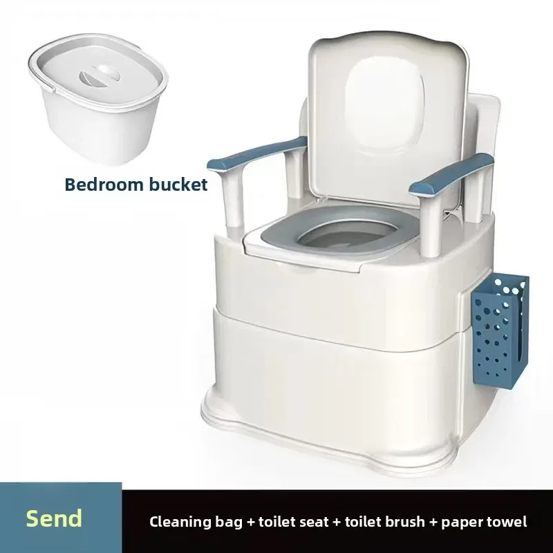 Movable toilet elderly toilet portable pregnant women household adult squatting chair stool the elderly indoor