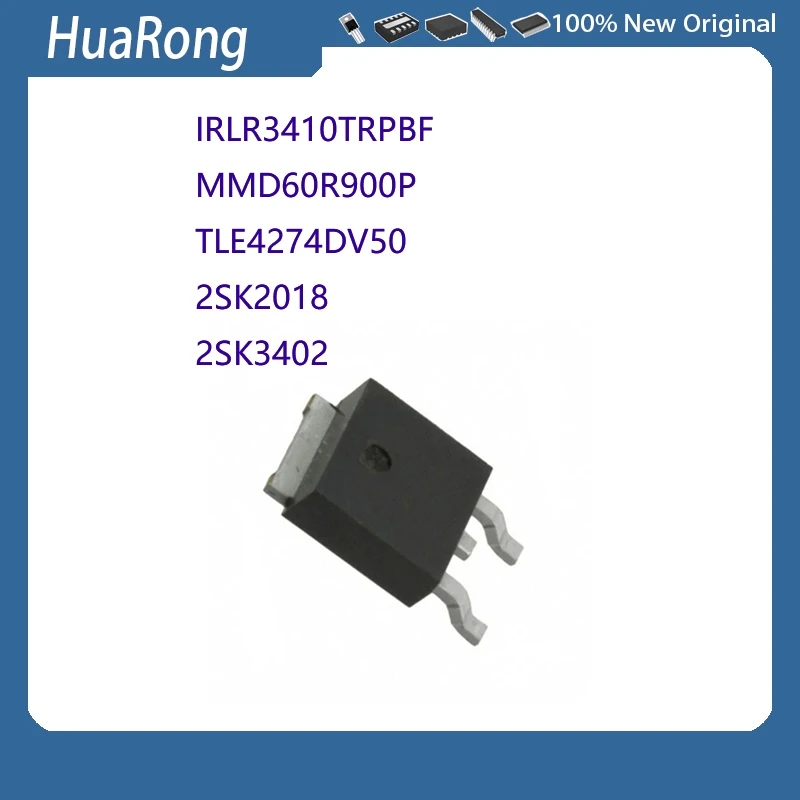 10Pcs/Lot     K2018 2SK2018   K3402 2SK3402   TLE4274DV50 4274DV5  MMD60R900P  60R900P   IRLR3410TRPBF  IRLR3410 LR3410   TO-252