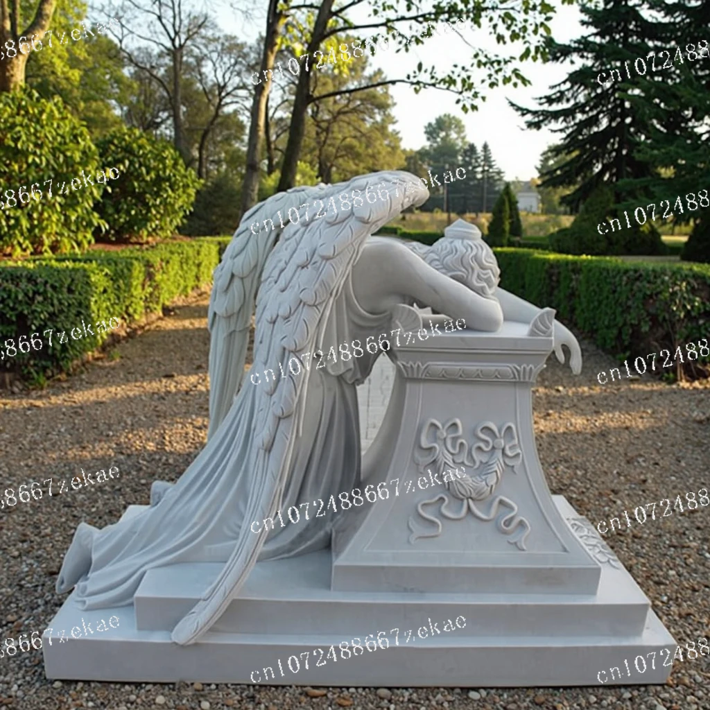 

Weeping Angel European Granite Outdoor Memorial Headstone and Headstone