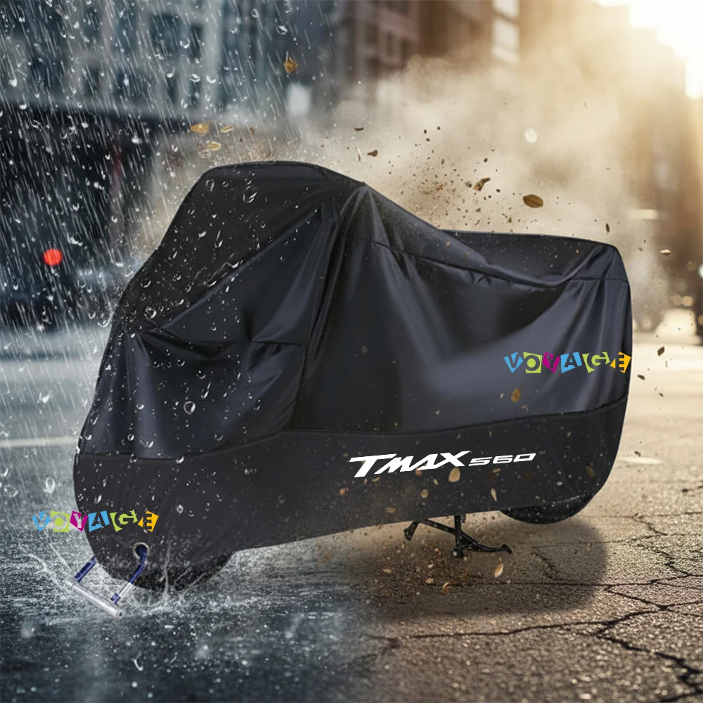

Logo For YAMAHA TMAX560 Rain Cover Waterproof Dustproof Outdoor Motorcycle Cover Wear-Resistant Fabric Accessories
