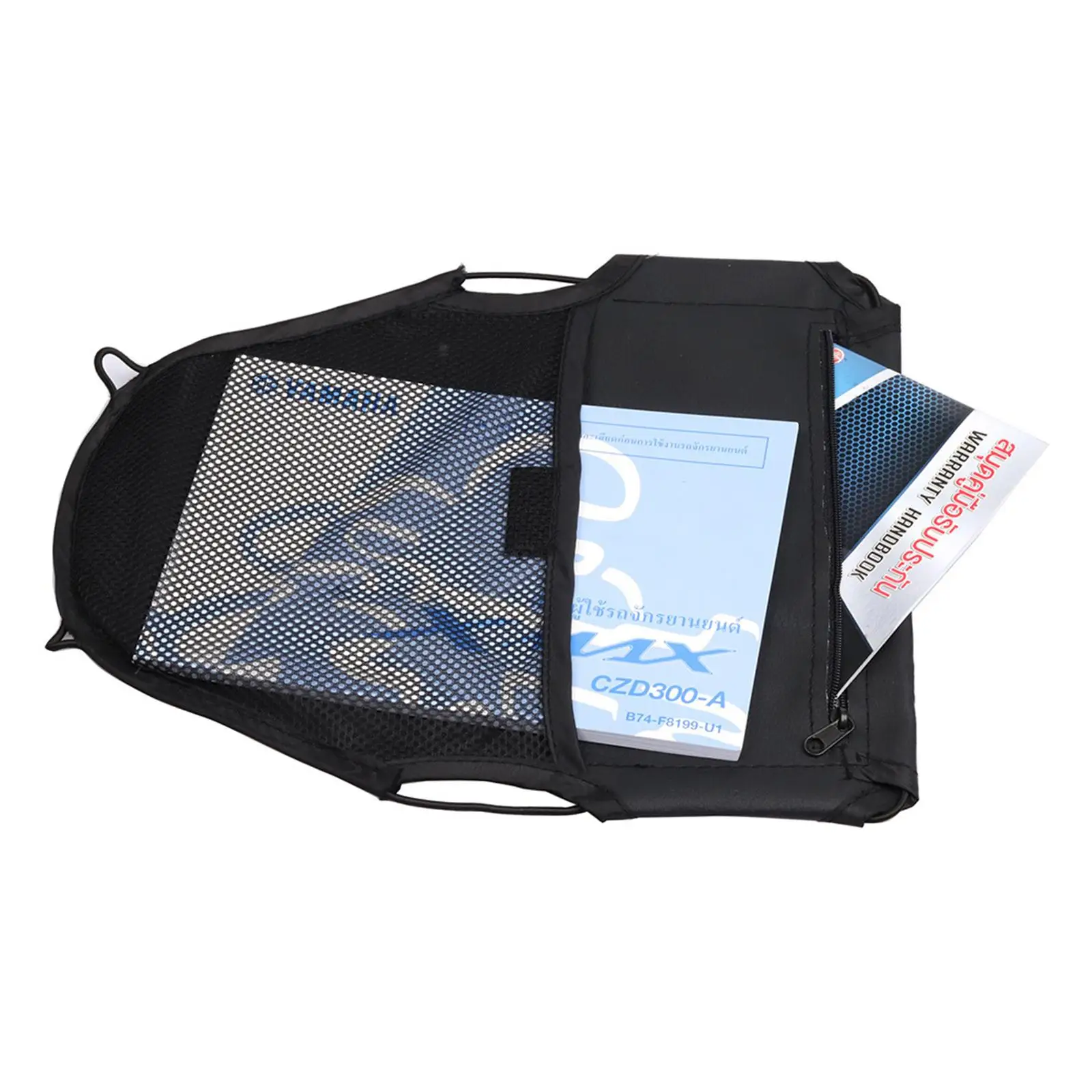 4x noir moto Scooter sous siège pochette de rangement sac étui Durable Compact