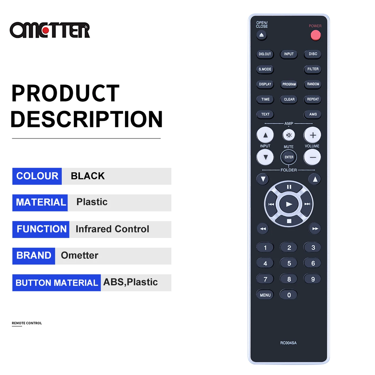 RC004SA For Marantz CD Amplifier Remote Control SR4003 CD5005 CD6006 CD6005 SR5004 SR1041 SR6004 SR5005 SR5003