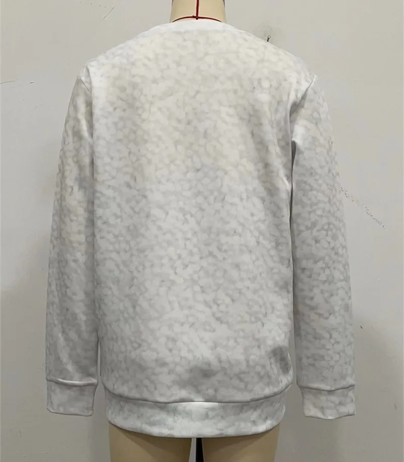 Sweat à capuche blanc imprimé chat mignon pour femme, décontracté, épissage à col rond, manches longues, animal 3D, automne, 2023