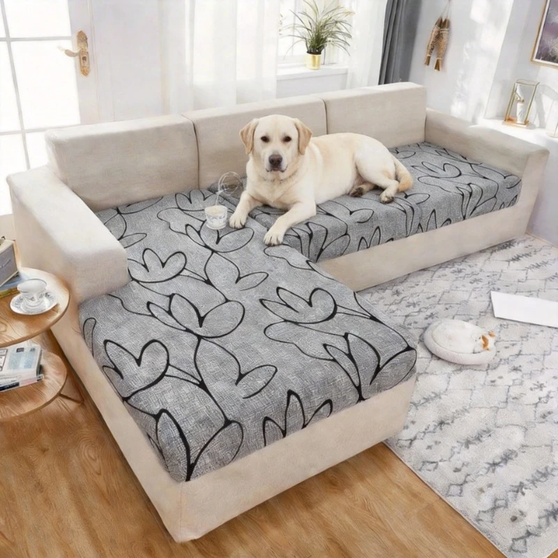 

Couch Cover Chaise Lounge Cover Soft Stretch Sofa Slipcovers Washable Furniture Protective Cover Sectional Couch Pet Dog Sofa