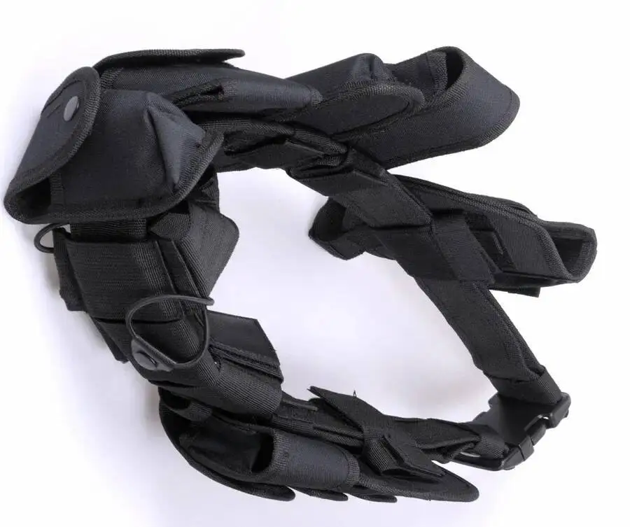 

Многофункциональные тактические ремни безопасности, кобура для пистолета, сумка для фонарика, набор служебных средств, охотничий ремень