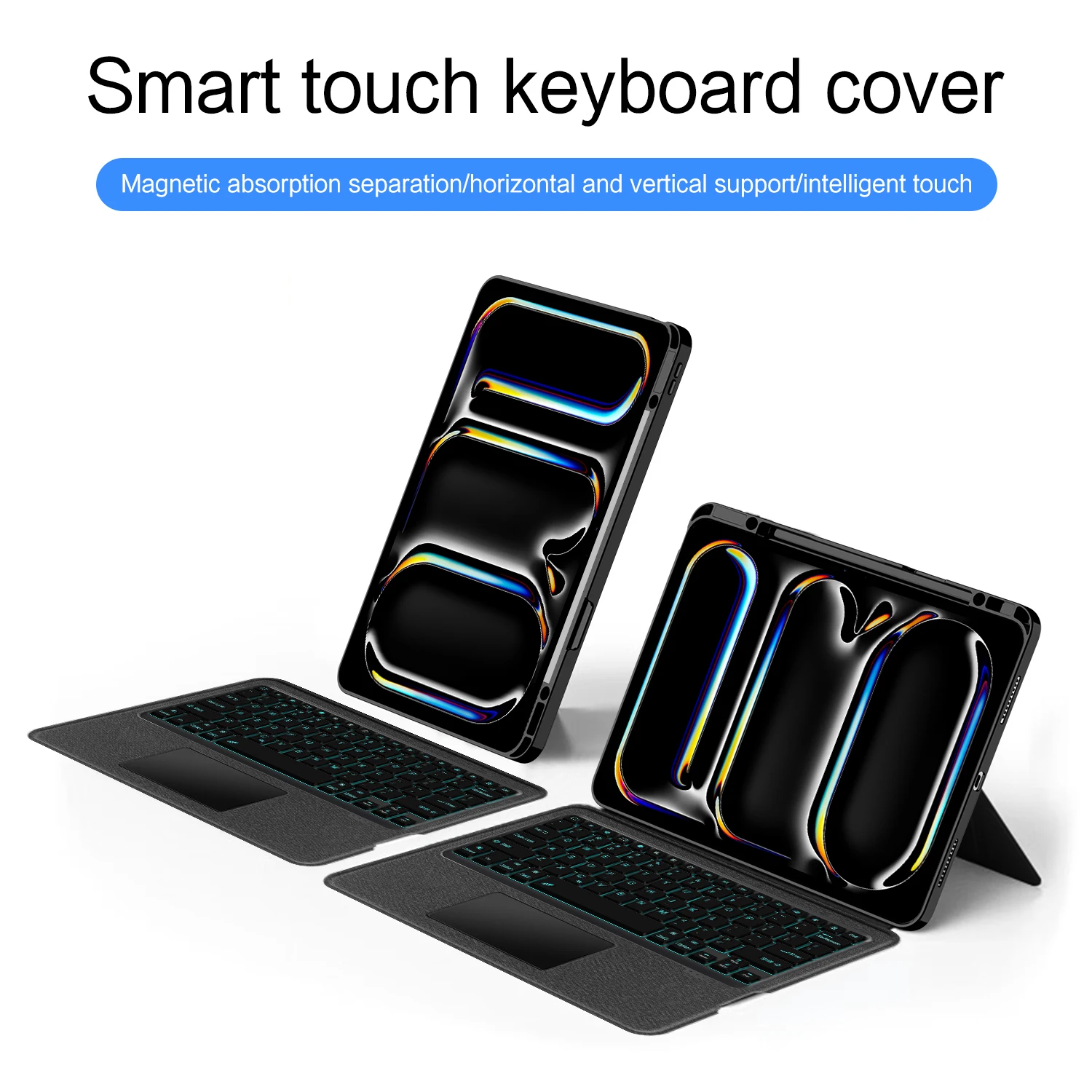 

Detachable Keyboard Case For iPad Pro 13 M5 M4 13 Inch 2025 2024 Pro 13" M4 M5 Case Magic Smart Touchpad Keyboard Cover Backlit