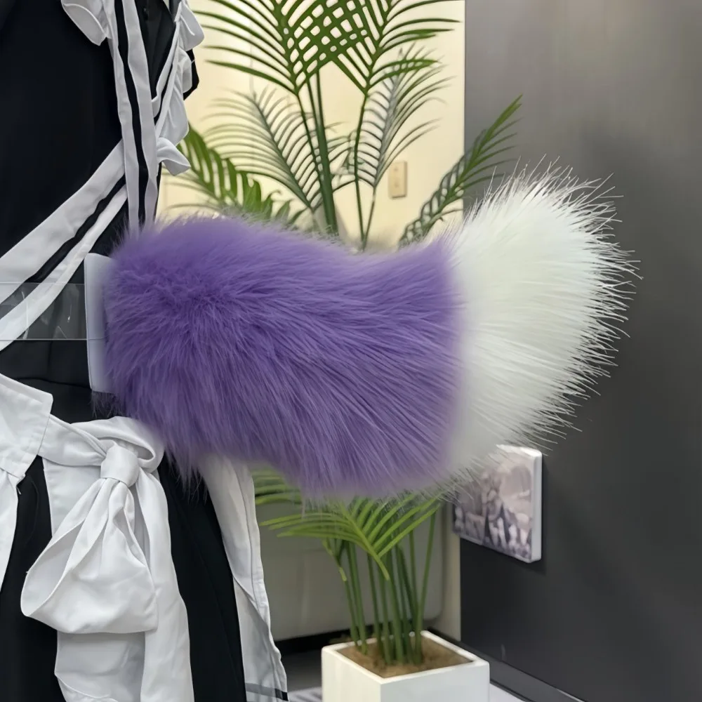Transparent Belt Electric Furry Tail Movable Tail Moving & Shaking Cosplay Tail Interactive Remote Adjustable Cat Tail Halloween