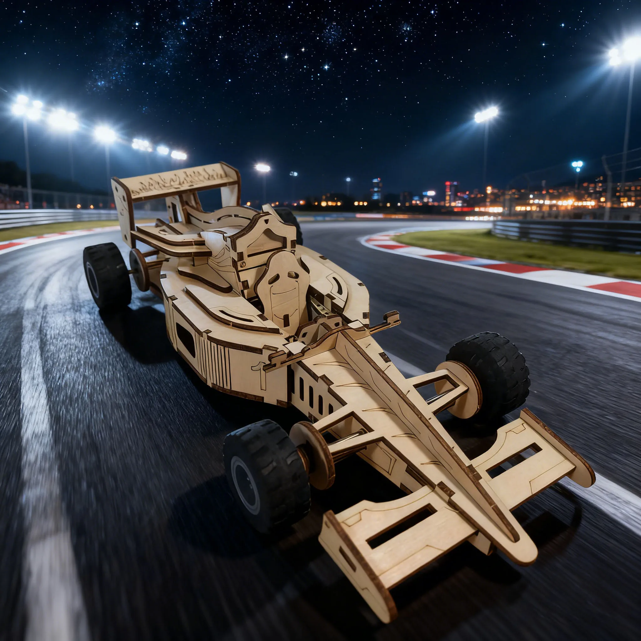 

Деревянная модель гоночного автомобиля-головоломка «сделай сам», деревянная 3D сборка гоночного автомобиля, повышающая ручность, праздничный подарок