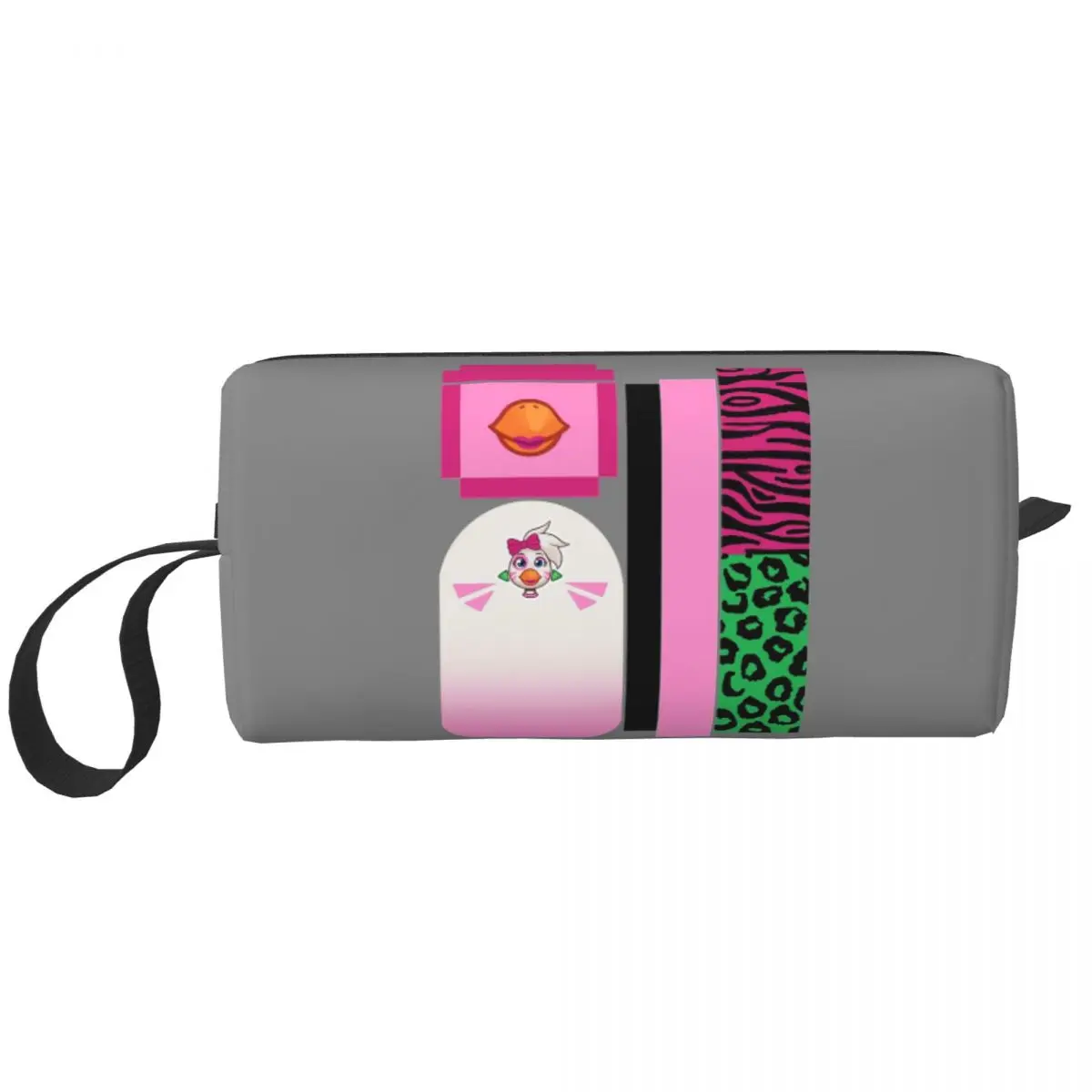 Glamrock Chica Fazbear Entertainment Federmäppchen für Studenten, Stiftbox, Bleistiftbeutel, Schreibwaren, Organizer-Tasche für Damen