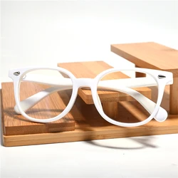 Vazrobe White Eyeglasses Frame Women Men Fashion Clear Myopia Glasses Female Anti Blue Light 0 -100 150 200 250 300 Spectacles
