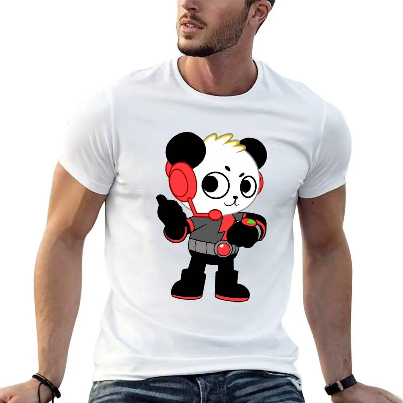 Combo Panda For Fans T-Shirt Sweat Absorbing Sports Tee Shirt