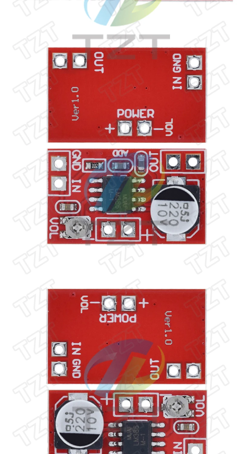 1/3 Stück DC 5V-12V Mikro-Elektret-Verstärker MIC Kondensator Mini-Mikrofon-Verstärkerplatine – Detail 5