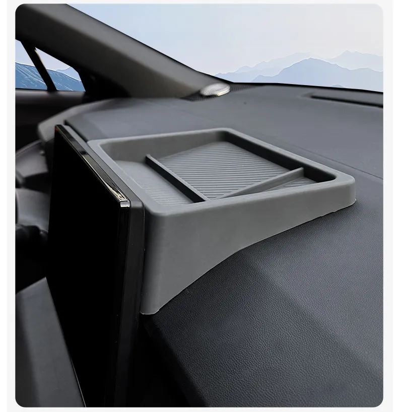 Car Dashboard 10.5inch Navigation Screen Rear Storage Box for Toyota Corolla Cross 2026 Silicone Organizer Tray Car Accessories detail image 13