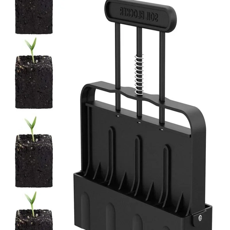 

Handheld Seedling Soil Blocker 2-Inch Soil Block Maker for Garden Prep Seedling Production Base Block Making Manual clod maker