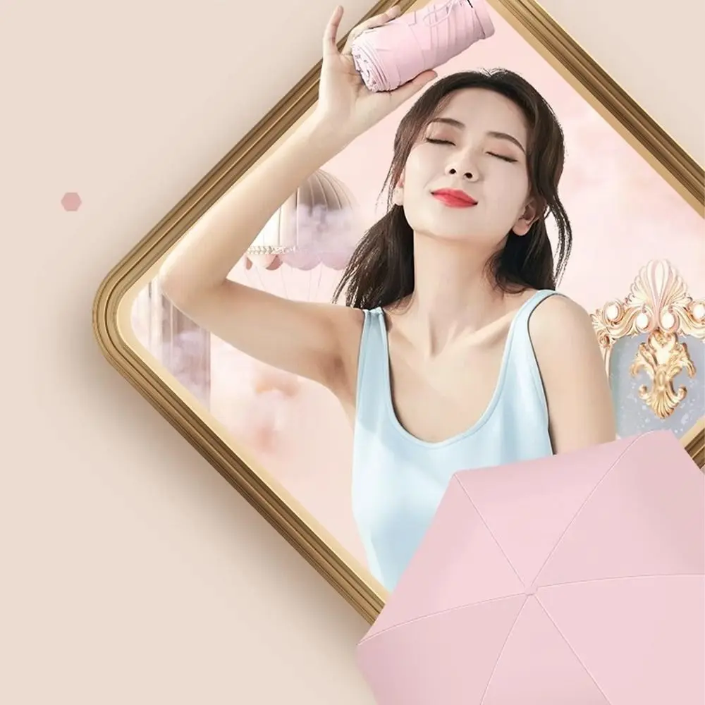 

Easily Store Anti UV Mini Compact Pocket Umbrella Lightweight Portable Rain Umbrella Windproof Sun Shade Parasol Outdoor