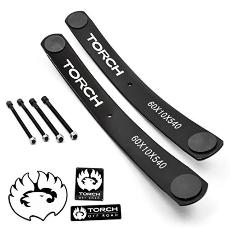 

Задний комплект подъема листьев TORCH 1.5-2 для Toyota Tundra 4X4 2WD TRD SR5 1999-2021 гг., стальной черный Performance Lift