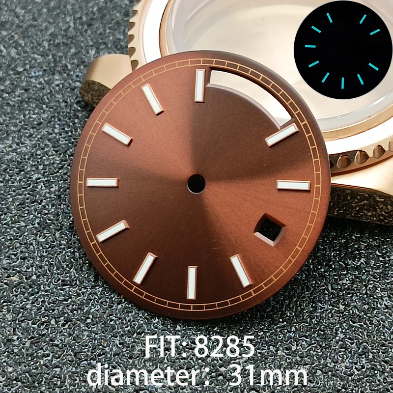 31MM DIAMETER SINGLE DATE STERILE WATCH DIAL MODIFIED DIAL FOR 8285 MOVEMENT ACCESSORIES WATCH PARTS WATCH PARTS