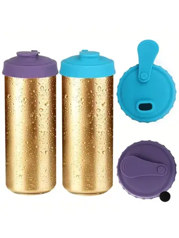 Silicone Soda Can Lid Reusable Can Stopper for Soda Beer Drinks Juice Coke Beverage Fits Standard Cans Protecto Coke Can