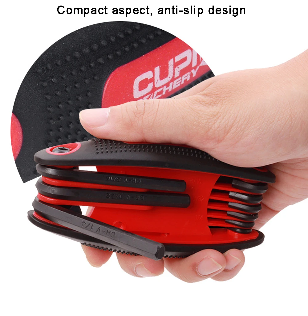 9-in-1 Foldable Allen Wrench Tool Universal Multi Wrench for Archery Bow Adjustment view 5