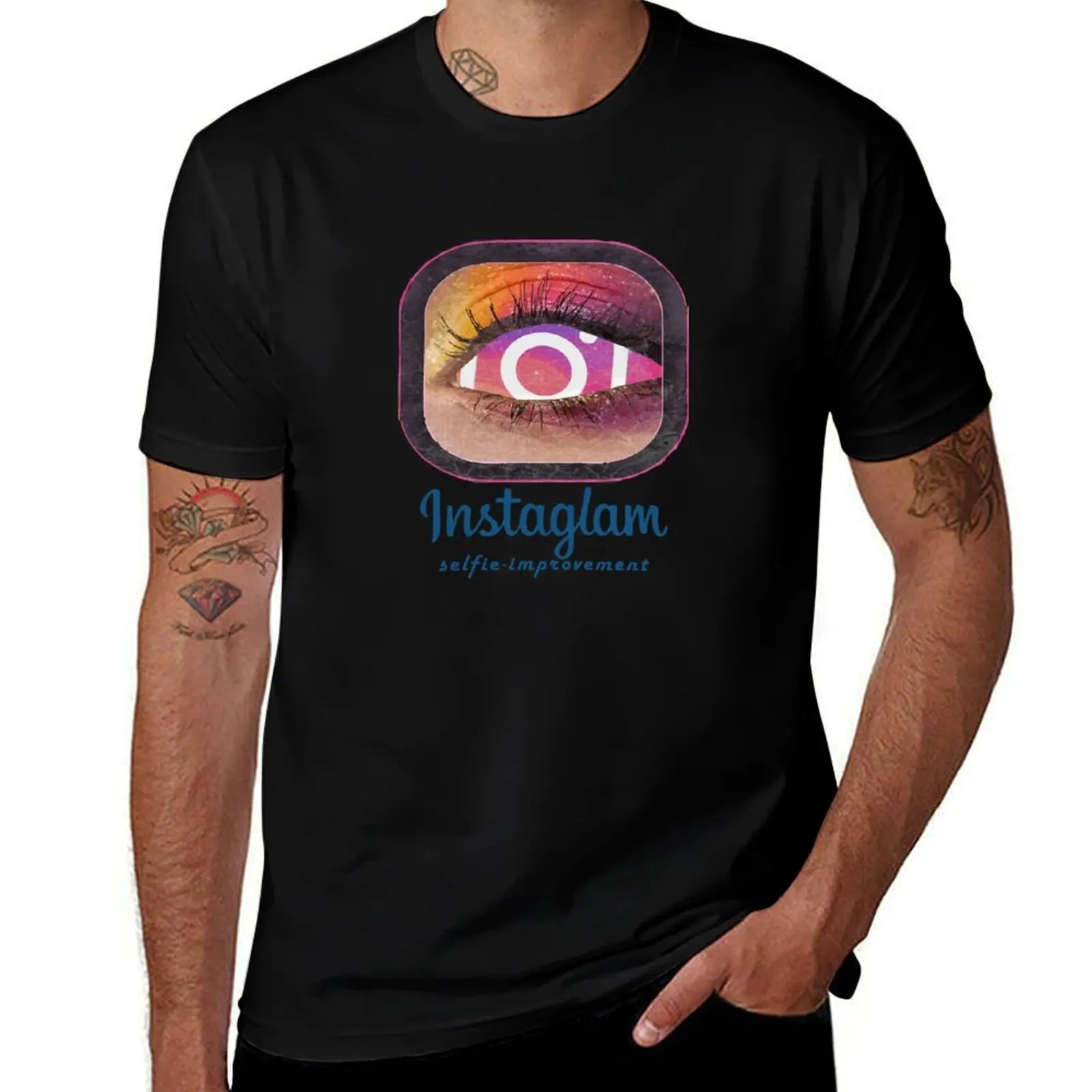 Instaglam: Selfie Improvement T-Shirt t shirt man plain T-Shirt