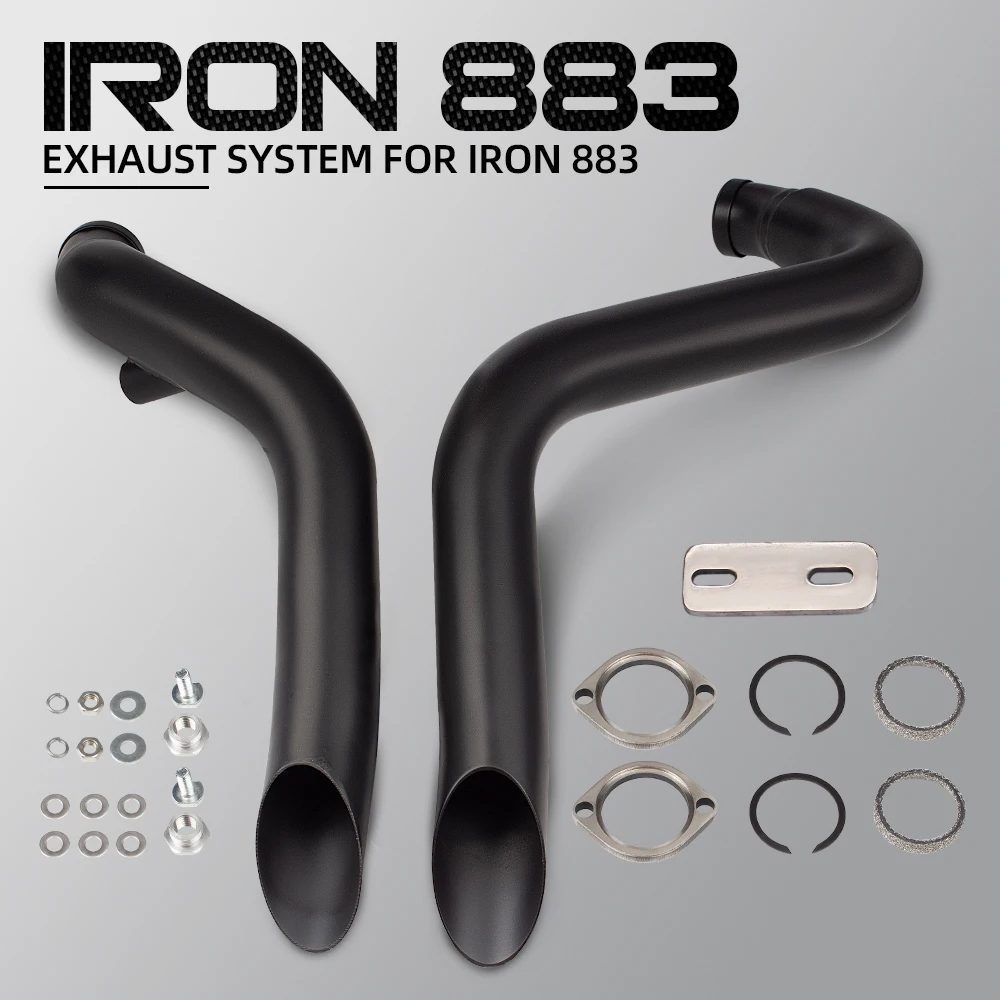 

Motobike Exhaust Pipe Custom Forward Control Accessories Offroad Motorcycle For T7 Softail Sportster 883 1200 Moto escape tube