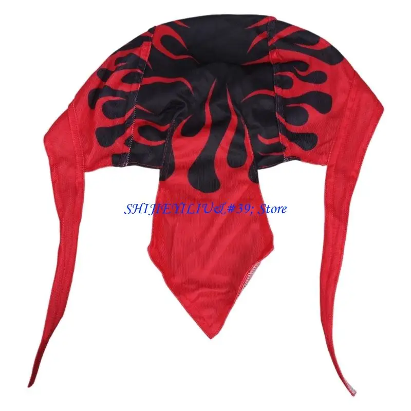 E21F Cool Pirate Hat for Women Men Fashion Turban Cap Adjustable Jacquard Slouchy Hat
