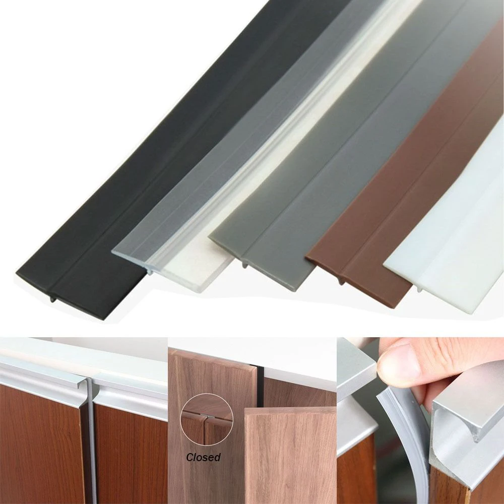 

Closet Door Sealing Strip Double Door Flat Kitchen Cabinet Door Gap Filling Strip Dust-Proof Strip Cabinet Anti-Collision Strip