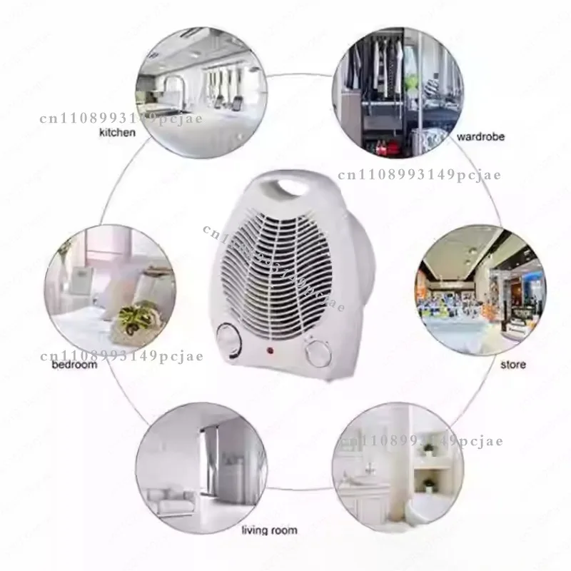 Mini Oscillating Heater and Fan,2-in-1 Cool & Warm Air Circulator for Home Use, Energy Saving Small Air Conditioner for Bedroom,