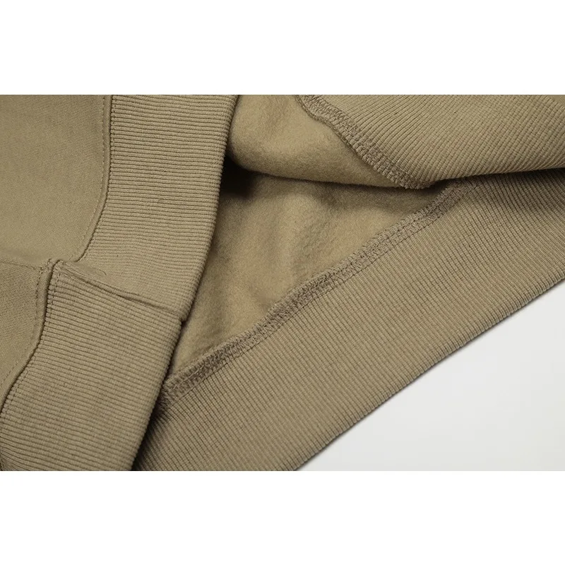 25SS تصميم فاخر الأمامي والخلفي سيليكون رسالة جولة الرقبة سترة كلاسيكية مزدوجة خط الرجال هوديي شارع العليا زوجين هوديي