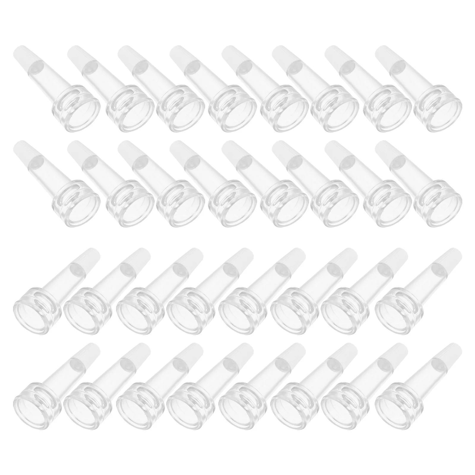 

100Pcs Vial Bottle Caps Transparent Ampoule Dispenser Lid Soft Tube Dropper Precise Liquid Distribution Vial Liquid Bottle Lid